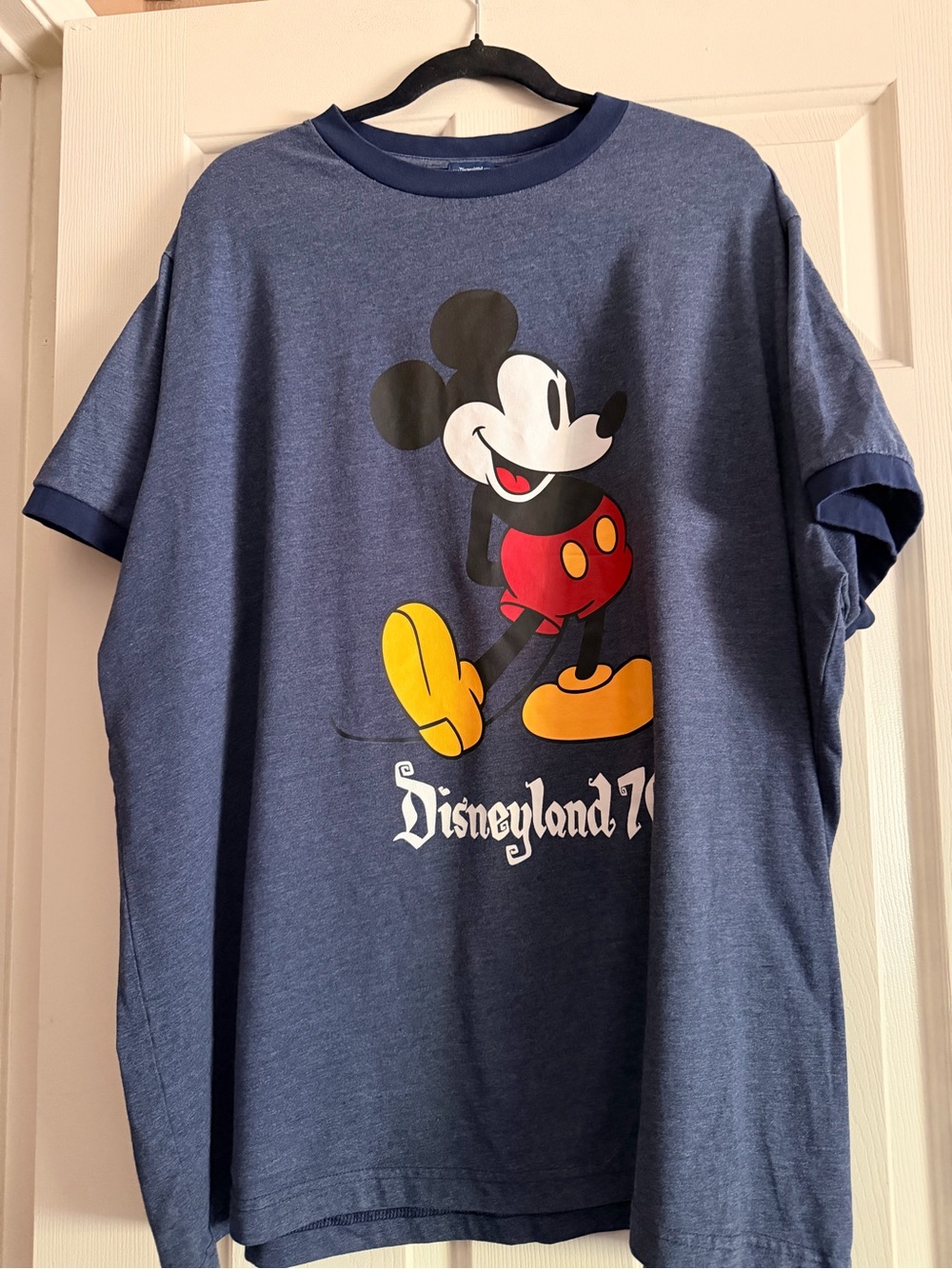 Disneyland Resort Navy Blue Tee with Logo Tag Vault Collection 70 NWOT